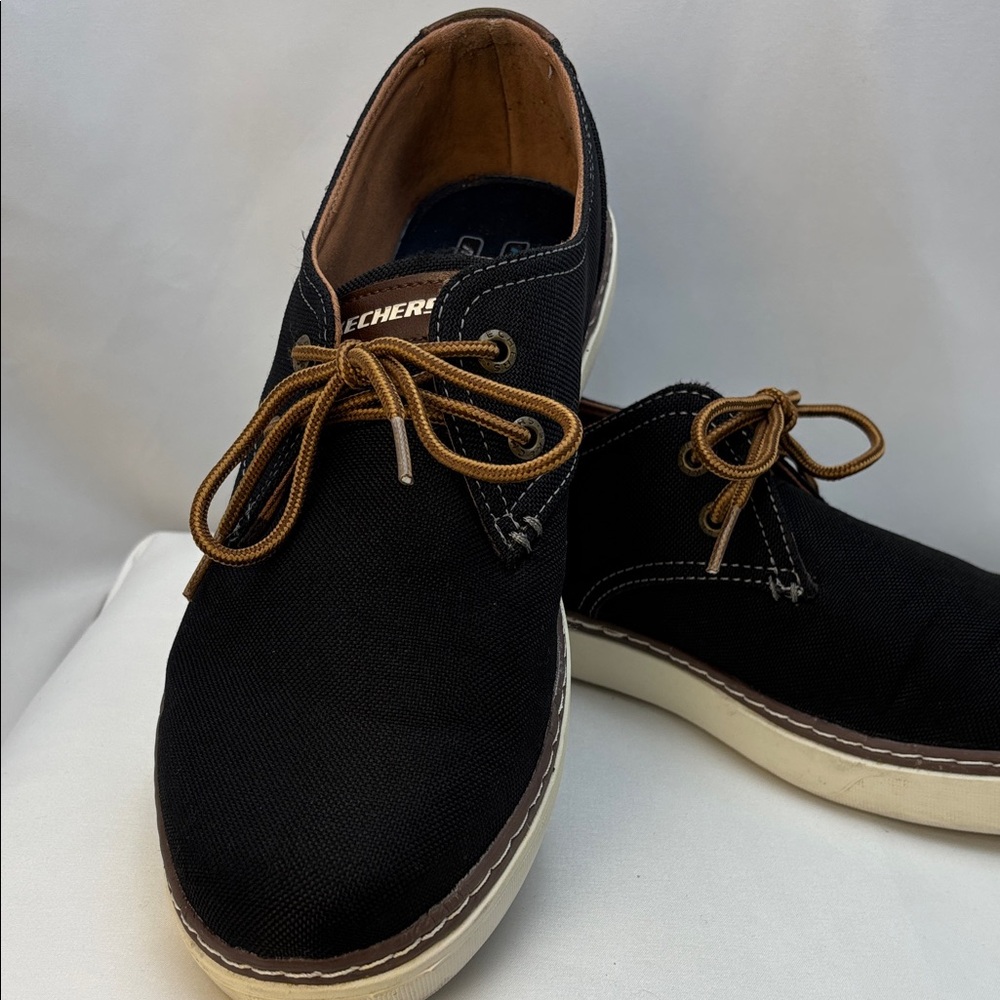 Skechers Palen-Gabon Men’s Sz10 Black Relaxed Fit Memory Foam Casual Shoes - Picture 8 of 11